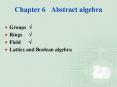 Chapter 6  Abstract algebra PowerPoint PPT Presentation