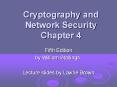 William Stallings, Cryptography and Network Security 5/e PowerPoint PPT Presentation