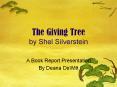 The Giving Tree by Shel Silverstein PowerPoint PPT Presentation