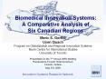 Biomedical Innovation Systems: A Comparative Analysis of Six Canadian Regions PowerPoint PPT Presentation