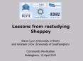 Lessons from restudying Sheppey PowerPoint PPT Presentation