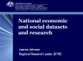 National economic and social datasets and research PowerPoint PPT Presentation
