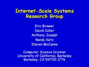 Internet-Scale Systems Research Group