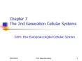 Chapter 7 The 2nd Generation Cellular Systems PowerPoint PPT Presentation