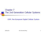 Chapter 7 The 2nd Generation Cellular Systems