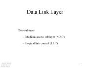 Data Link Layer