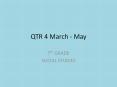 QTR 4 March - May PowerPoint PPT Presentation