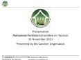 Presentation Parliament Portfolio Committee on Tourism PowerPoint PPT Presentation