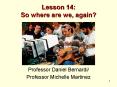 Lesson 14: So where are we, again? PowerPoint PPT Presentation
