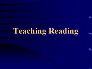 Teaching Reading