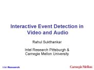Interactive Event Detection in Video and Audio