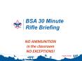 BSA 30 Minute Rifle Briefing PowerPoint PPT Presentation