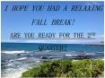 Welcome Back to CMS! I hope you had a relaxing fall break! Are you ready for the 2nd Quarter? PowerPoint PPT Presentation