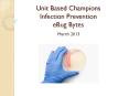 Unit Based Champions Infection Prevention eBug Bytes PowerPoint PPT Presentation