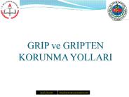 GRIP ve GRIPTEN KORUNMA YOLLARI