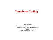 Transform Coding