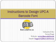 Instruction to design UPC A Barcode Font (1)