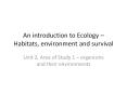 An introduction to Ecology  PowerPoint PPT Presentation
