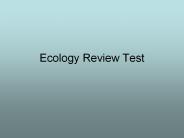 Ecology Review Test