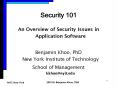 Security 101 PowerPoint PPT Presentation