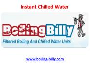 Instant Chilled Water - Australian Service Agents