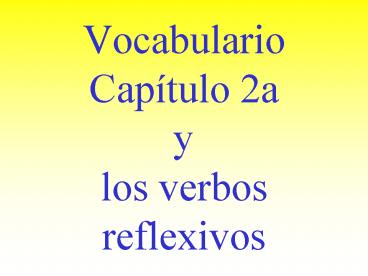 Vocabulario Cap