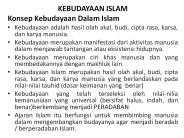 KEBUDAYAAN ISLAM