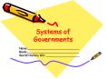 Systems of Governments PowerPoint PPT Presentation