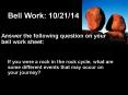 Bell Work: 10/21/14 PowerPoint PPT Presentation