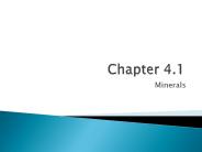 Minerals