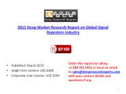 Global Signal Repeaters Industry Forecasts & Production by Geography