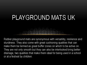 Playground mats UK 19