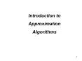 Introduction to Approximation Algorithms PowerPoint PPT Presentation