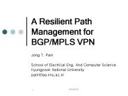 A Resilient Path Management for BGP/MPLS VPN