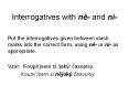 Interrogatives with ne- and ni- PowerPoint PPT Presentation