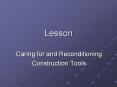 Caring for and Reconditioning PowerPoint PPT Presentation
