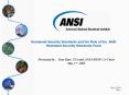 Presented by:  Dan Bart, TIA and ANSI-HSSP Co-Chair PowerPoint PPT Presentation