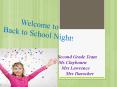 Welcome to Back to School Night! PowerPoint PPT Presentation