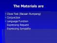 The Materials are PowerPoint PPT Presentation