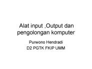 Alat input ,Output dan pengolongan komputer