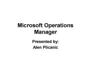 Microsoft Operations Manager