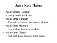 Jenis Kata Nama