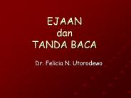 EJAAN dan TANDA BACA