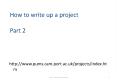 How to write up a project PowerPoint PPT Presentation