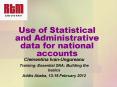 Use of Statistical and Administrative data for national accounts PowerPoint PPT Presentation