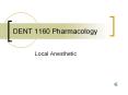 DENT 1160 Pharmacology PowerPoint PPT Presentation
