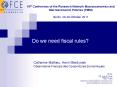 Do we need fiscal rules? PowerPoint PPT Presentation