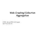 Web Crawling/Collection Aggregation