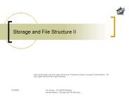 Storage and File Structure II