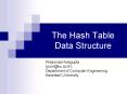 The Hash Table Data Structure PowerPoint PPT Presentation